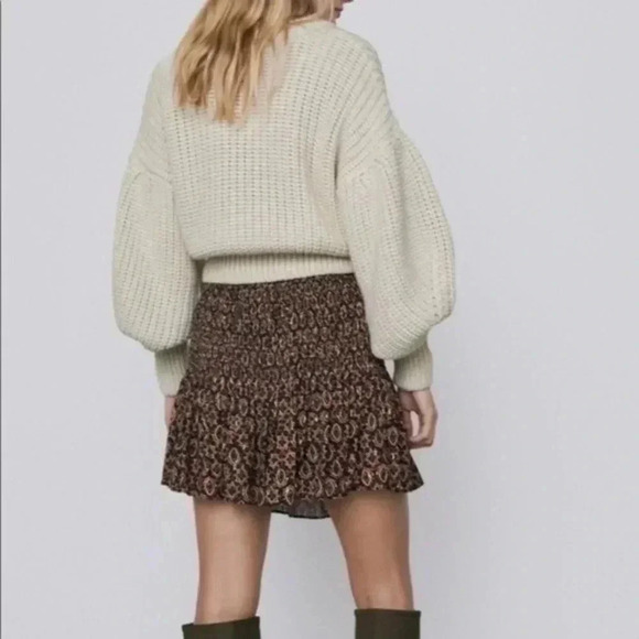 Zara printed mini skirt Small - Picture 2 of 4